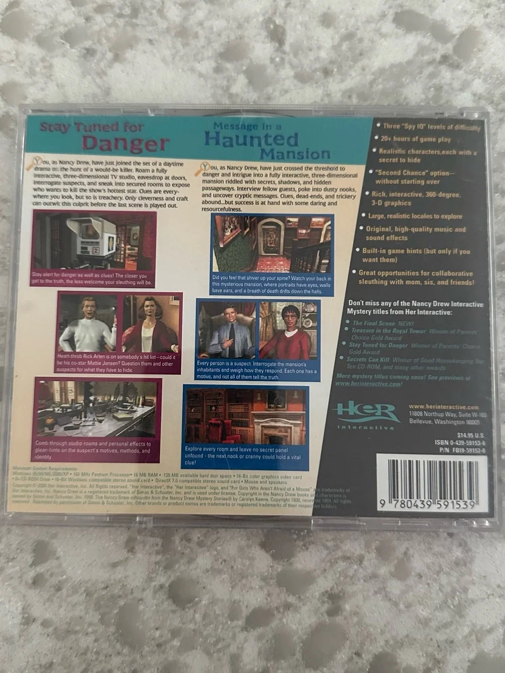 Scholastic Nancy Drew PC Game – Blue, Black, Pink, Gold